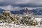 USA, New Mexico, Cibola National Forest. Fresh snow on Sawtooth Mountains. Art Print